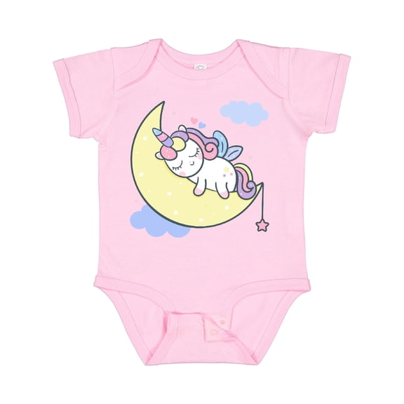 Inktastic Unicorn Moon Girls Baby Bodysuit