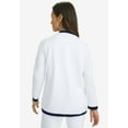 thumbnail image 2 of Jessica London Women's Plus Size Tipped Boxy Cardigan, 2 of 4