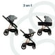 thumbnail image 5 of Travel System Bebesit Neo Gris Completo Porta Bebé Reclinable Compacto Cinturón 5 Puntos 0 a 3 Años, 5 of 9