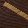 thumbnail image 5 of Men's Quarter Zip Up Pullover Long Sleeve Sweatshirt Mock Neck Golf Polo Sweater Brown S, 5 of 6