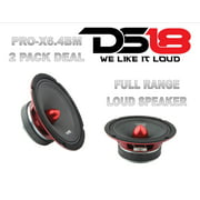 2x 6.5" Midrange Full Range Speakers Loud 600W Bullet 4 Ohm DS18 PRO-X6.4BM