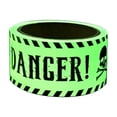 thumbnail image 2 of Halloween Decorative Barrier Tape,Glow In Dark Ghost Warning Strip with Flexible Cuttable Texture,Long Halloween Prop for Yard Escape Room Classroom Party Scene Layout(Green), 2 of 7