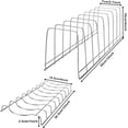 thumbnail image 2 of Estante para Platos y Cuencos 2pcs Organizr de Almacenamiento para Armario Que Ahorra Espacio Estante Vertical para Cuencos Organizr de Platos Reutilizable (Plate, 2 of 3