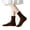 Coffee, variant on Ruffle Socks for Women Soft Cute Casual Stretch Ribbed Knit Moisture Wicking Boot Ankle Frilly Crew Gifts Socks Beige Free Size