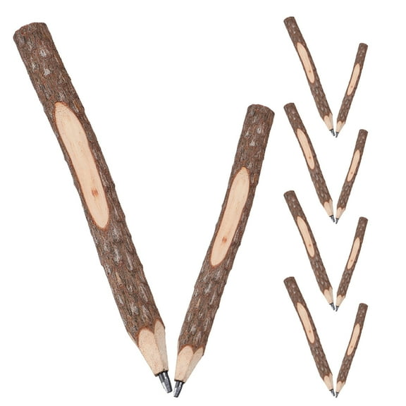 SWETRACE 10-Pack Wooden Pencils for Artists, Students & Teachers - Handmade Natural Look, Ideal for Art Classes and Sketching Sessions