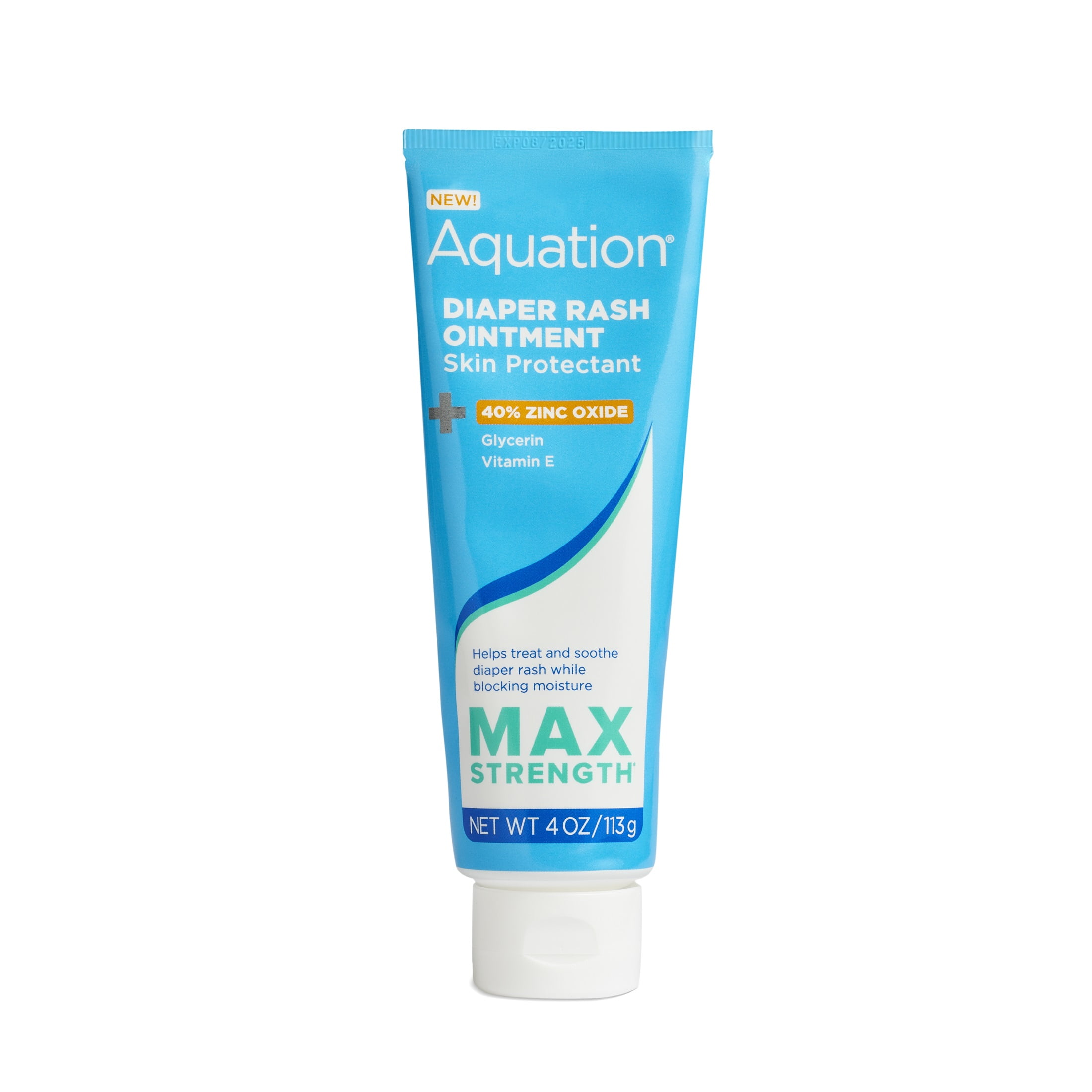 Aquation Max Strength Diaper Rash Ointment 40% Zinc Oxide, 4 OZ