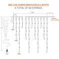 thumbnail image 2 of Guirnalda de luces de cortina 10m 400 colores cálidos Xemadio CJWUS-1842, 2 of 7