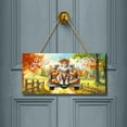 thumbnail image 2 of Hello Fall Autumn Maine Coon Pumpkins Pickup Truck Landscape Wood Sign Cat Lover Kitten Owner Gifts Hanging Wall Home Decor - 13011, 2 of 5