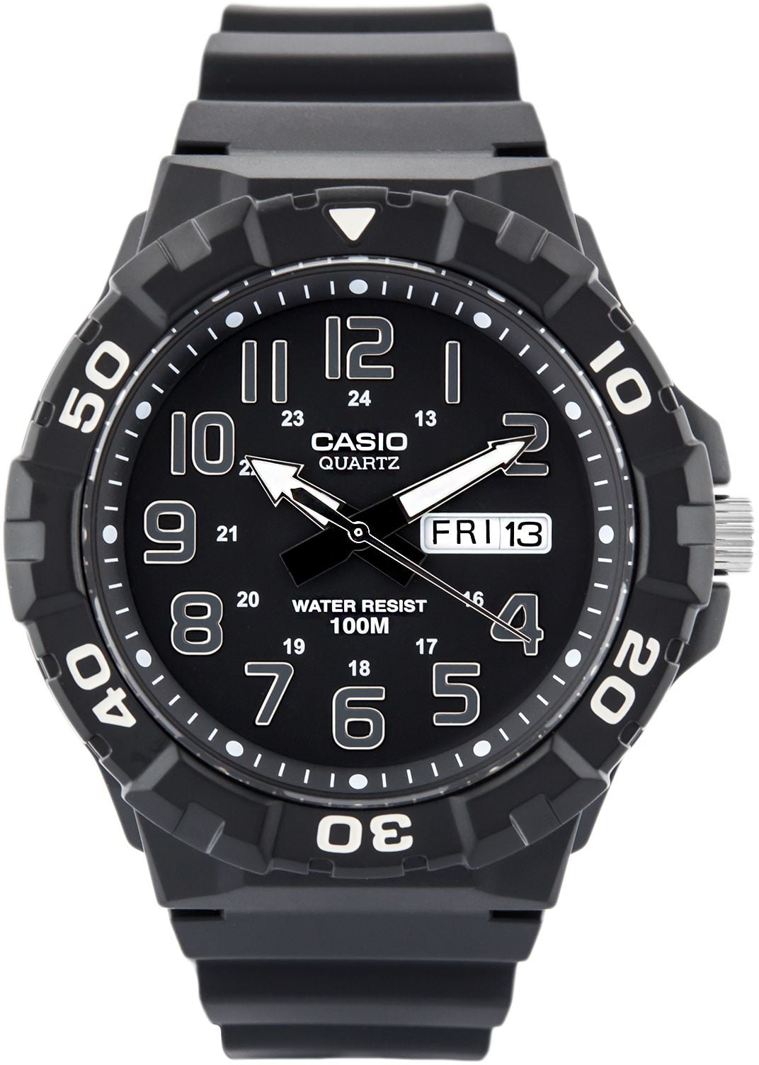 Casio Men's Classic Quartz Watch with Black Resin Strap MRW-210H-1AVCF