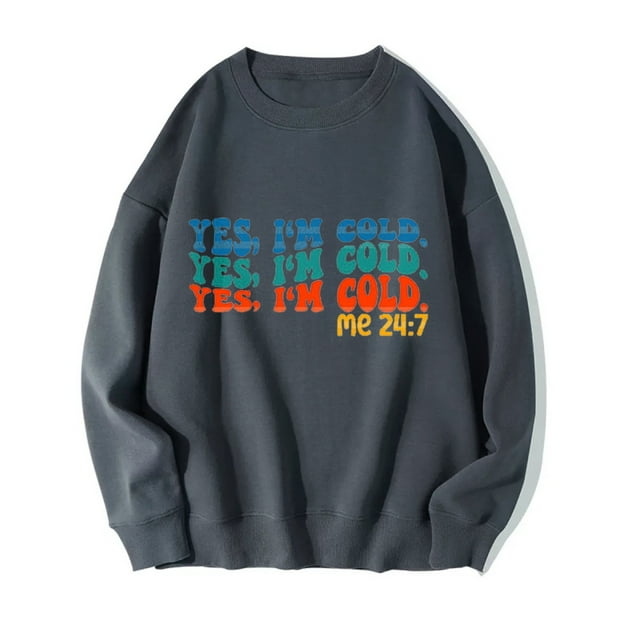 2023 Chandail en Molleton Mode pour Femmes 50 % de Réduction Liquidation Mode Femme Imprimé Col Rond Manches Longues Chandails en Molleton Sans Capuche T-Shirt Hauts Amples Blouse