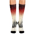 thumbnail image 2 of FAIOROI Christmas Socks for Women Cute Vintage Xmas Print Mid Calf Crew Sock Soft Cozy Festive Holiday Novelty, 2 of 6