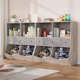 thumbnail image 3 of Yeshouse Organizador de juguetes grande para niños con 7 compartimentos, estantería de madera de 3 niveles y 3 cajones, ideal para sala de juegos, pasillo o escuela, 3 of 7