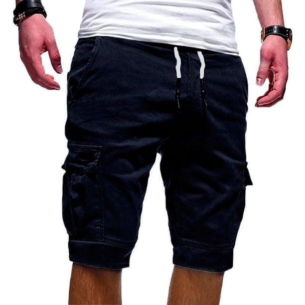 Pantalones cortos Simplmasygenix para hombre, liquidación, pantalones cortos cargo deportivos de verano para hombre, pantalones casuales de playa, pantalones deportivos lisos de media pierna.