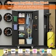 thumbnail image 6 of GangMei Metal Storage Cabinet with Hanging Rod and Pegboards,71" H Top Workbench Mobile Tool Chests Garage Cabinets with 4 Wheels,Tool Cabinets for Home,Office,Shop，Assembly Required, Big, 6 of 9