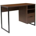 thumbnail image 2 of Bowery Hill Computer Desk in Rustic Wood Grain, 2 of 11