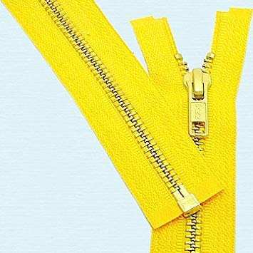 YKK #5 Antique Brass Metal Zipper – Separating Jacket Zipper, Golden Brown #508, Custom 29-Inch Length, Made In USA - View #10
