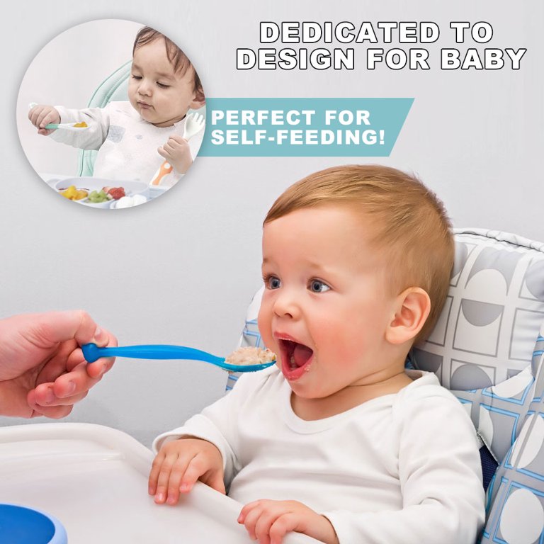 AMERTEER Temperature Sensing Spoon for Kids Boys Girls Silicone