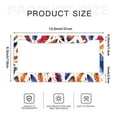 thumbnail image 6 of Boho Feathers License Plate Frames for Women Men Car Plate Holder Cover Metal Tag Aluminum Car Accessories Front Rear Plate Decor, 6 of 6