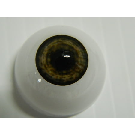 - 26mm Pair of Realistic Life Size Acrylic Half Round Hollow Back Eyes for Halloween PROPS, MASKS, DOLLS or Bears FN04