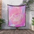 thumbnail image 3 of Pink Porcelain Flower Pastel Designs Inspired By Nature, Woven Blanket, 3 of 4