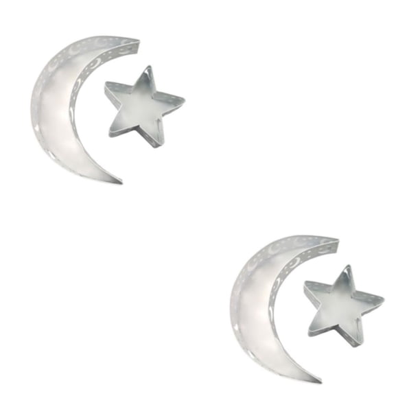 Billuyoard de servicio en forma de luna con revestimiento decorativo elegante que no se decolora, reemplazo antioxidante, para servir Tipo 6 2piezas