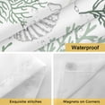 thumbnail image 5 of No Hook Shower Curtain with Snap in Liner, Green Sea Turtle Coral Summer Ocean Waterproof Fabric Bathroom Curtain Mesh Top Window, Nautical Coastal Beach Shower Curtains 48x72in, 5 of 9