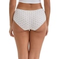 thumbnail image 2 of DARING DIVA Women's Floral Low Waisted Full Coverage Cotton Briefs L Light Beige, 2 of 6