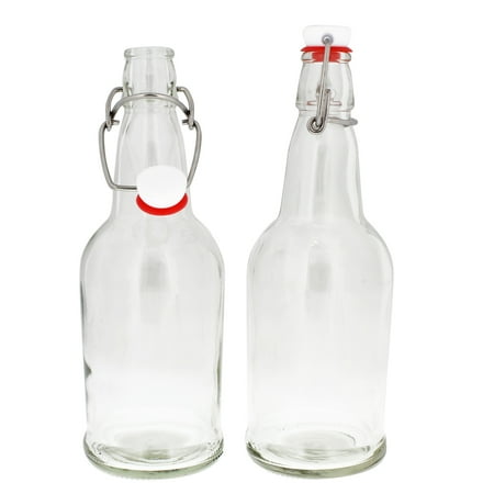 glass bottles flip lids bottle oz 6pk swing