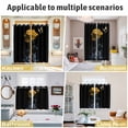 thumbnail image 6 of Yellow Roses Kitchen Curtains Small Short 39 Inch Length, Modern Art Splash Flowers Butterfly Grommet Top Bedroom Living Room Curtains, Light Filtering Cafe Curtain Drapes 2 Panels Set 55''x39'', 6 of 9