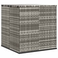 thumbnail image 1 of vidaXL Garden Cushion Box PE Rattan 100x97.5x104 cm Grey, 1 of 4