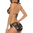 thumbnail image 3 of NICKSUN Women's Bikini Sets, Cute Print Two Piece Bathing Suits Sexy Halter Padded Bikini Swimsuits, 3 of 6