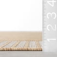 thumbnail image 2 of nuLOOM Asha Simple Striped Indoor/Outdoor Area Rug, 6' 7" x 9', Asha Tan, 2 of 9