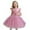 Pink, variant on Toddler Girls Fly Dress Sleeve Pearl Decoration Solid Bowknot for Performance and Recitals Midi Dress with Sleeves for 3-9 Years White,2-3 Years