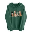 thumbnail image 2 of Craaazy Womens Hoodies Christmas Print Long Sleeve Womens Shirts Xmas Womens Tops with Pockets Gifts for Women, 2 of 6