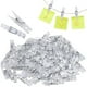 thumbnail image 1 of 100 Pcs Mini Clear Pegs 34mm Tiny Photo Clips Transparent Plastic Clothes Pegs For Hanging Photos Card Paper Arts & Crafts Picture Scrapbooking Weddin, 1 of 5