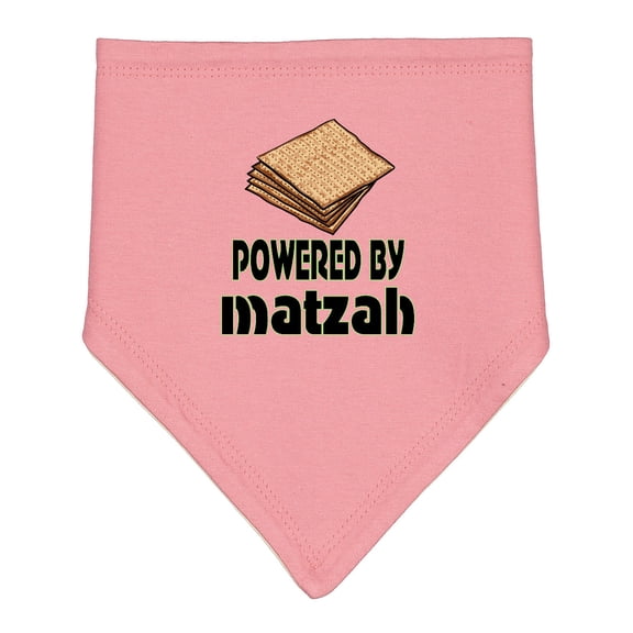 Inktastic Funny Passover Powered by Matzah Baby Bandana Bib