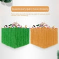 thumbnail image 5 of 9 feet X 29 Luau Grass Table Skirt, Hawaiian Luau Libiscus Table Skirt for Hawaiian Party, Luau Party Supplies, Luau Party Decorations, Moana Birthday Party, 5 of 7