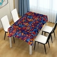 thumbnail image 4 of Yayeee Tablecloths 60" x 108" Rectangle Wrinkle Resistant Party Table Cover, Red Geometric Eagle, 4 of 8