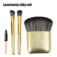 thumbnail image 4 of 1 Set Eye Makeup Brushes Travel Makeup Brush Set Electroplating Gold Tone 11.2x8.5x2.8cm, 4 of 6