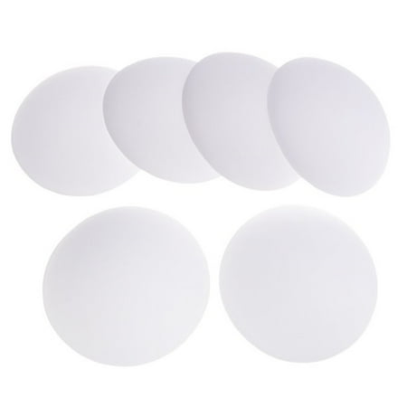 Worpbope Other 3 Pairs Removable Round Cups Bra Pad inserts Pads For Sports Bra Top (White A)