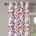 thumbnail image 2 of Ambesonne London Grommet Curtain, United Kingdom Country, 50" x 96", Royal Blue Red White, 2 of 6