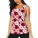thumbnail image 1 of Fotbe Rose Blusas Sin Mangas para Mujer – Estilo Casual, Corte Suelto, Slim-Fit, Cuello Redondo Deportivo, Tops de Verano para Gimnasio y Yoga-Small, 1 of 7