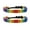 black, variant on 2Pcs Rainbow Pride Bracelet Handmade Braided Friendship String Bracelet for Gay & Lesbian LGBTQ Wristband Adjustable Size