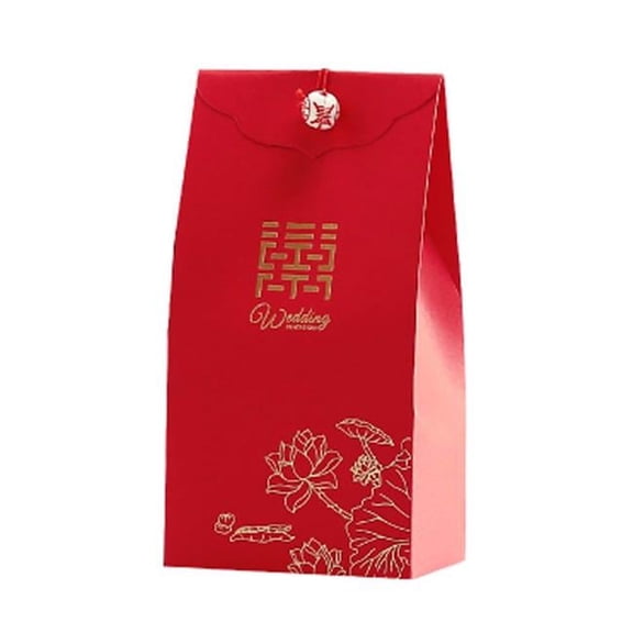 Paper Sweet Party Favor Decorative Treats Candy Boxes Wedding Gift Boxes, Red - 40 Piece