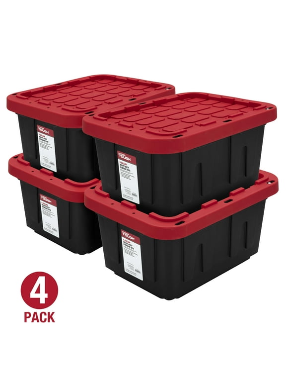 Hyper Tough Storage Containers in Storage Containers Red