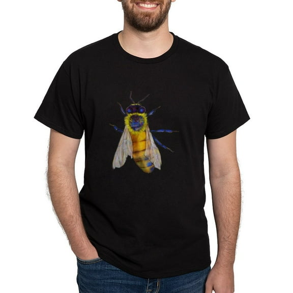 CafePress - Bee Dark T Shirt - Men's Classic Graphic Cotton T-Shirt