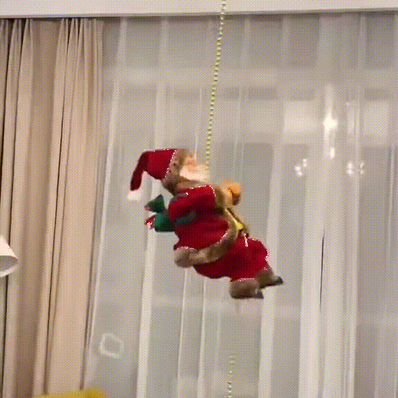 Fridja Christmas Music Old Man Doll, Ladder Climbing Santa Claus Climbing  Beads Santa Claus, Battery Electric Music Old Man - Walmart.com
