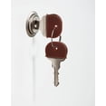 thumbnail image 3 of 20Pcs Plastic Key Cap Covers 1"x0.79"x0.16" Key Identifier Markers Protectors Cover for Standard Flat House Keys (Brown), 3 of 5