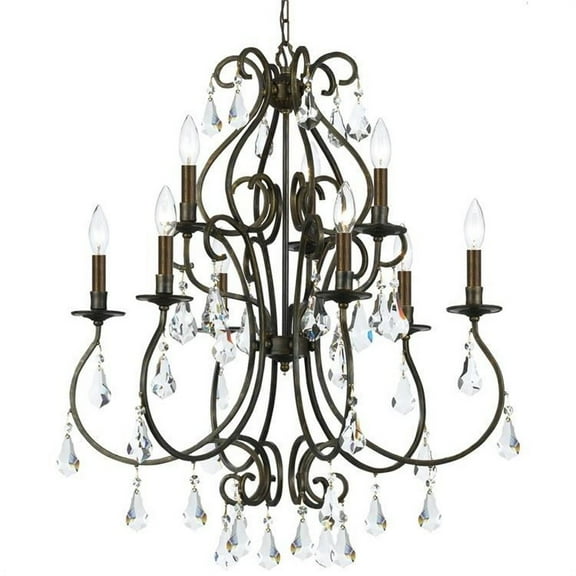 Crystorama Lighting - Nine Light Chandelier - Chandelier - Ashton - Nine Light