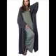 thumbnail image 2 of Suéteres Cárdigan Largos para Mujer, de Mohair, Abiertos Al Frente, de Punto Holgado y Holgado, Chaquetas de Abrigo de Moda para Otoño Gris Oscuro un Tamaño, 2 of 10